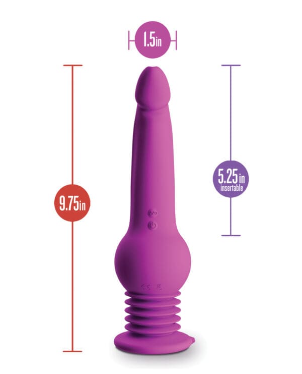 Blush Impressions New York Gyro Quake Dildo - Purple - Image 4