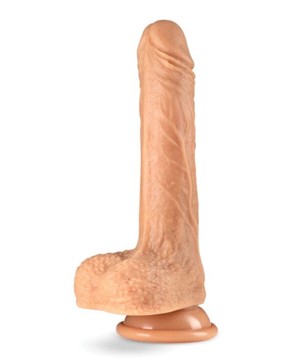 Blush Dr. Skin Silicone Dr. Grey 7" Thrusting Dildo - Vanilla - Image 2
