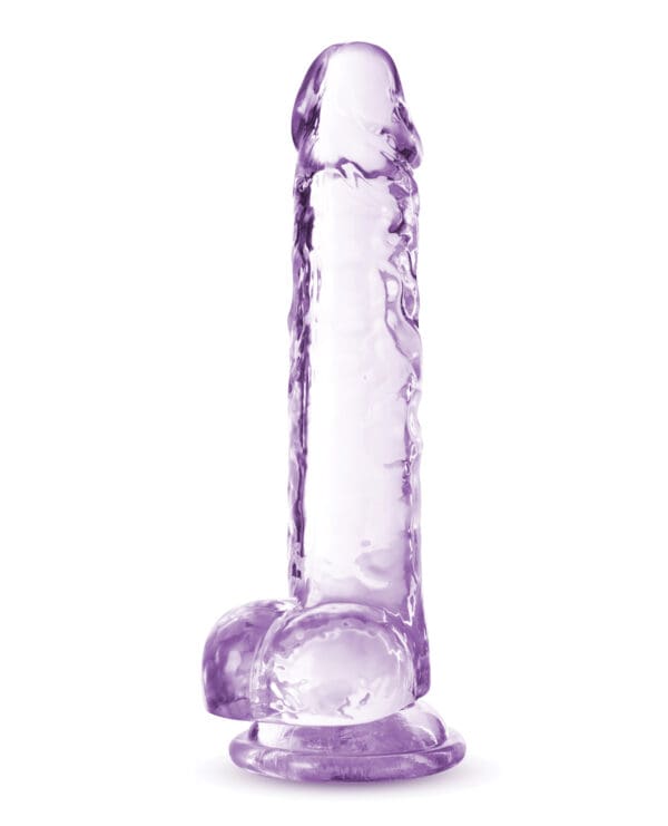 Blush Naturally Yours 7" Crystalline Dildo - Amethyst - Image 2