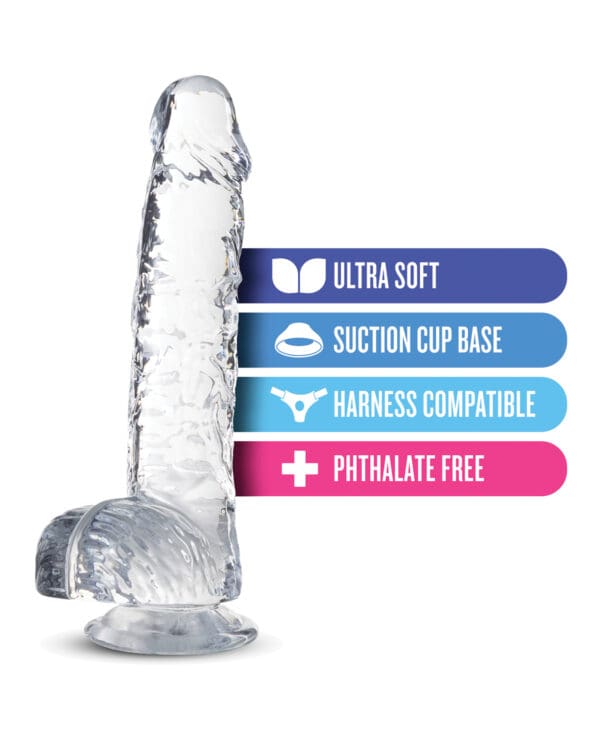 Blush Naturally Yours 6" Crystalline Dildo - Diamond - Image 5