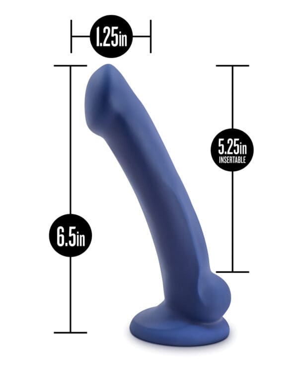Blush Avant D10 Silicone Dildo - Ergo Mini Indigo - Image 5