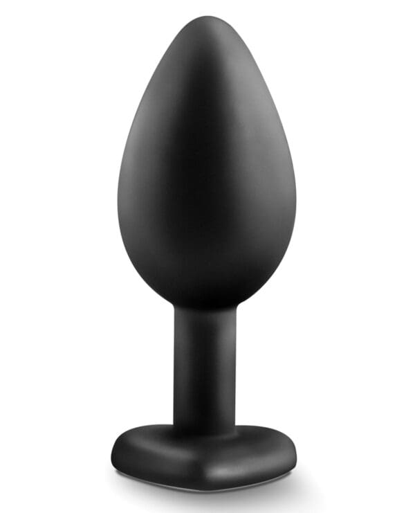 Blush Temptasia Bling Plug w/Gem Small - Black - Image 2