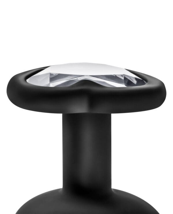 Blush Temptasia Bling Plug w/Gem Small - Black - Image 4