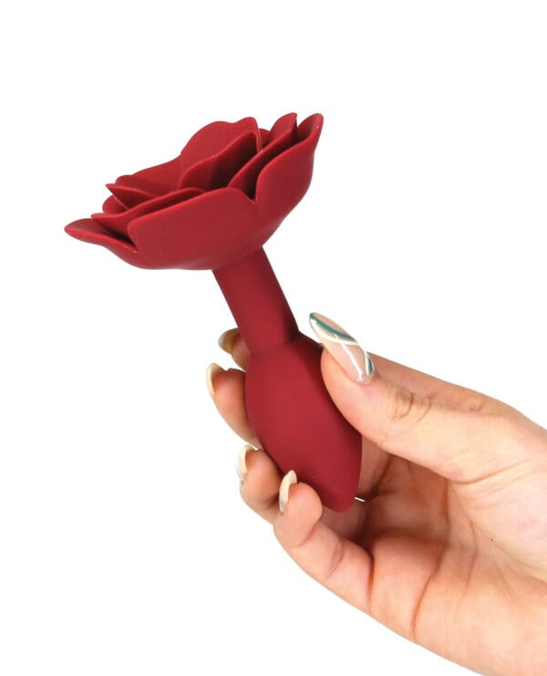 Lux Active Red Rose Silicone Anal Plug - Image 5