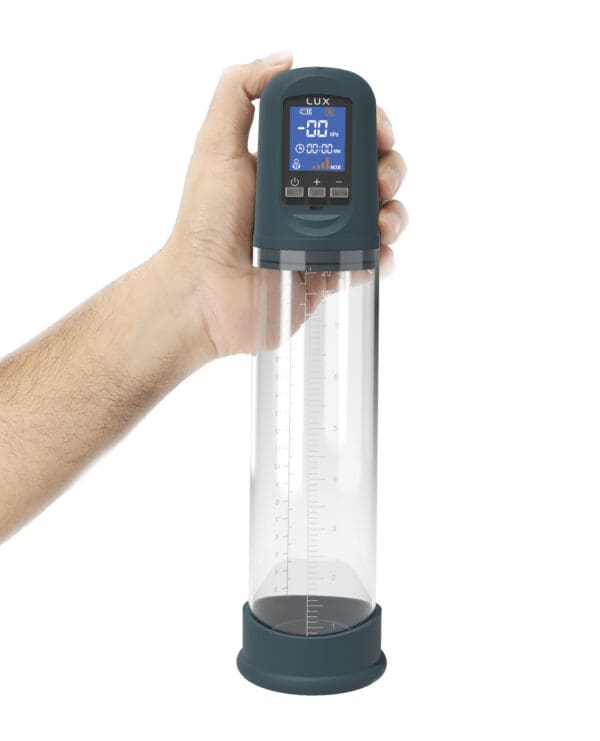 Lux Active Volume Rechargeable Penis Pump - Black - Image 3