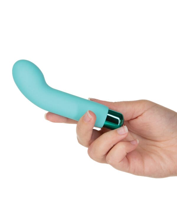 Sara's Spot Rechargeable Bullet w/G Spot Sleeve - 10 Functions Teal - Image 5