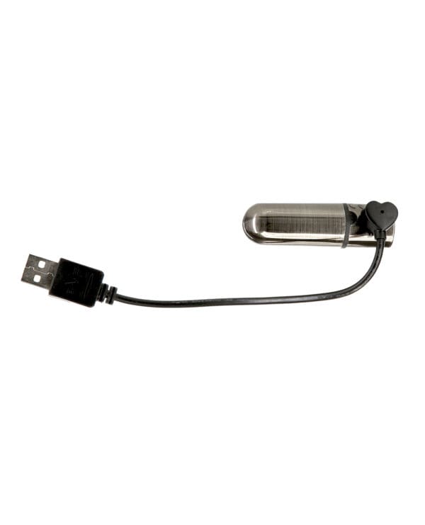 First Class Mini Rechargeable Bullet w/Crystal - 9 Functions Gun Metal - Image 5