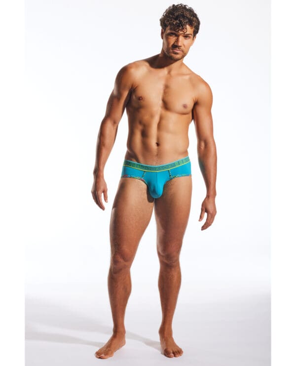 Cocksox Contour Pouch Sports Brief - Turquoise LG - Image 4