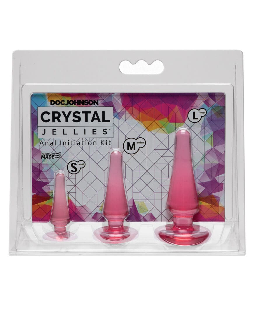 Crystal Jellies Anal Initiation Kit - Pink