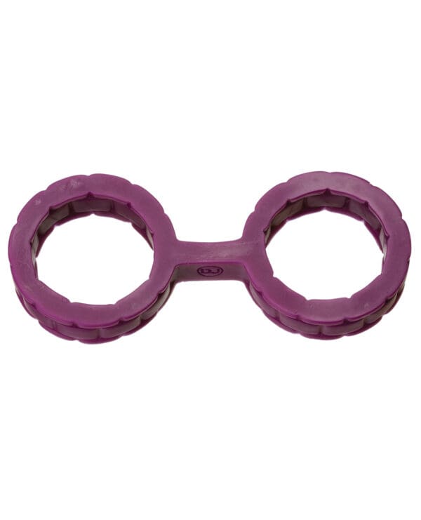 Japanese Bondage Silicone Cuffs Small - Purple - Image 2