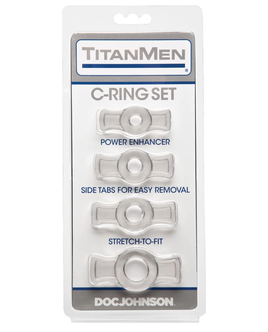 Titanmen Tools Cock Ring Set - Clear