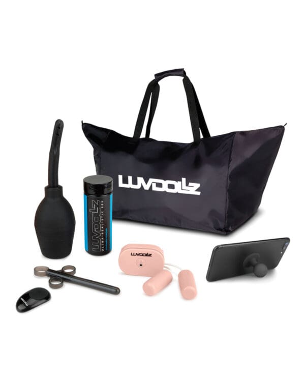 Luvdollz Remote Control Rechargeable Pussy & Ass w/Douche - Ivory - Image 5