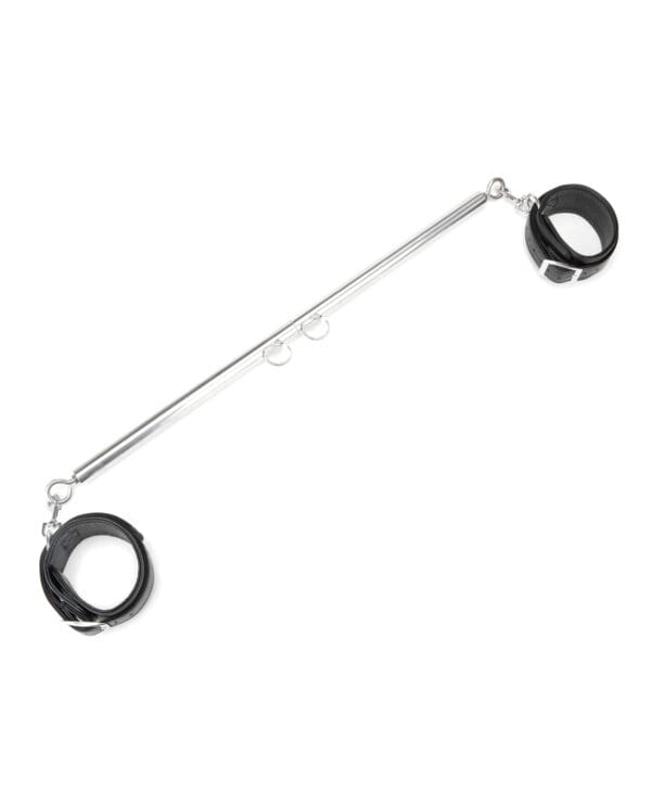 Lux Fetish Expandable Bar Spreader Set w/Leatherette Cuffs - Image 2
