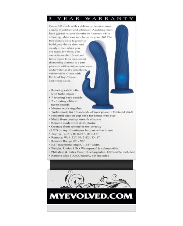 Evolved Remote Rotating Rabbit - Blue - Image 2