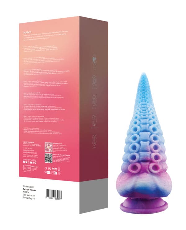 Namy Tentacle Shape Suction Cup Dildo - Multi Color - Image 3