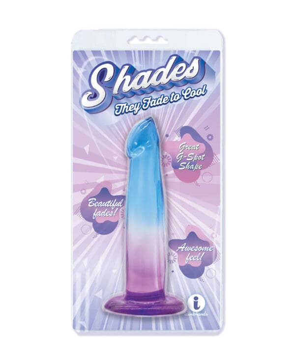 Shades Jelly TPR Gradient Dong Small - Blue/Purple