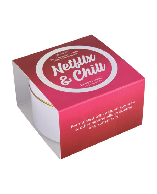 Jelique Massage Candle - 4 oz Netflix & Chill Berry Yummy - Image 2