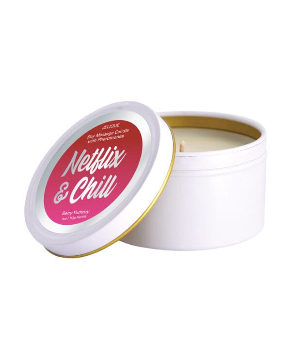 Jelique Massage Candle - 4 oz Netflix & Chill Berry Yummy - Image 5
