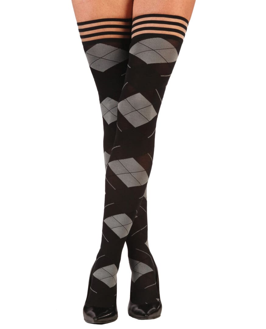 Kix'ies Kimmie Argyle Thigh High Argyle