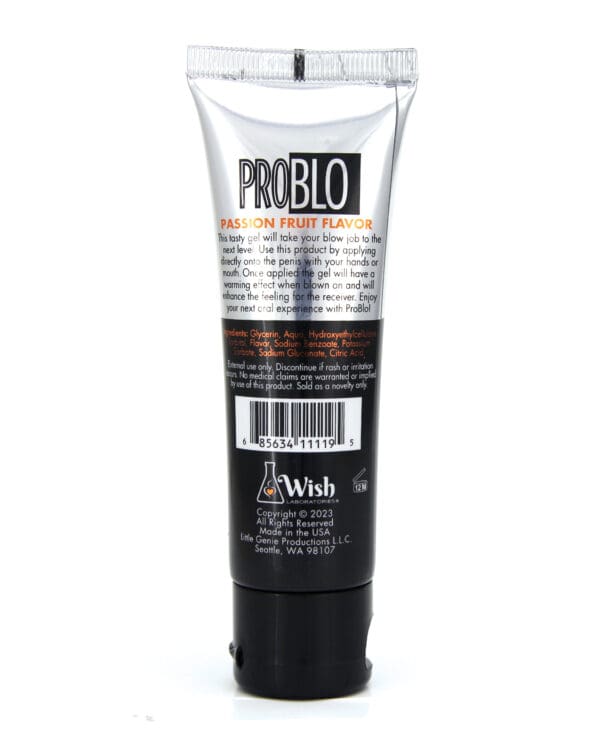 Pro Blo Oral Pleasure Gel - 1.5 oz Passion Fruit - Image 2