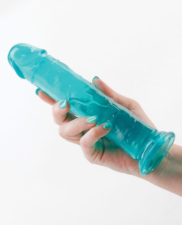 Fantasia Upper 8" Dildo - Teal - Image 3