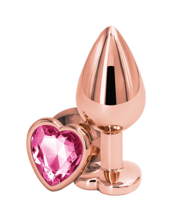 Rear Assets Rose Gold Heart Medium - Pink - Image 2