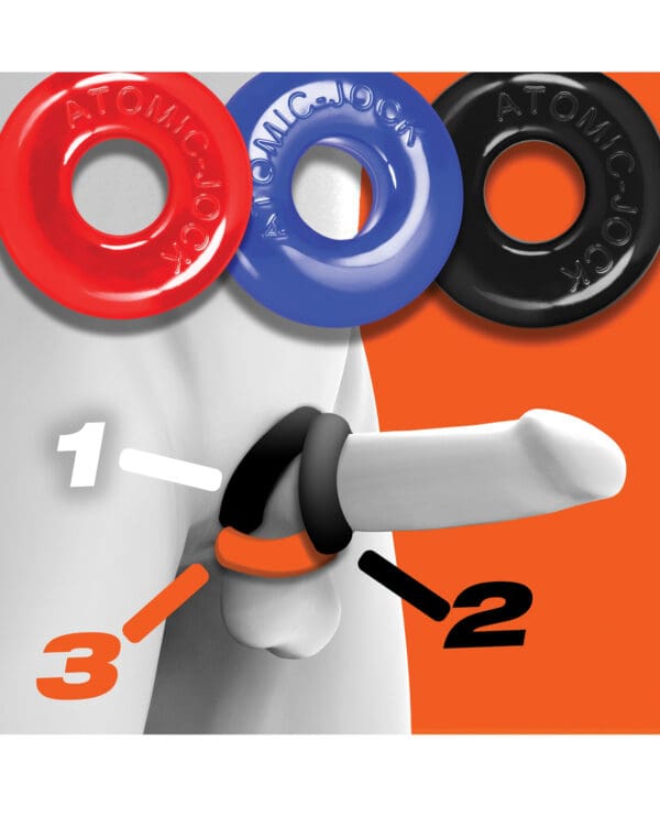 Oxballs Ringer Donut 1 - Multicolored Pack of 3 - Image 3