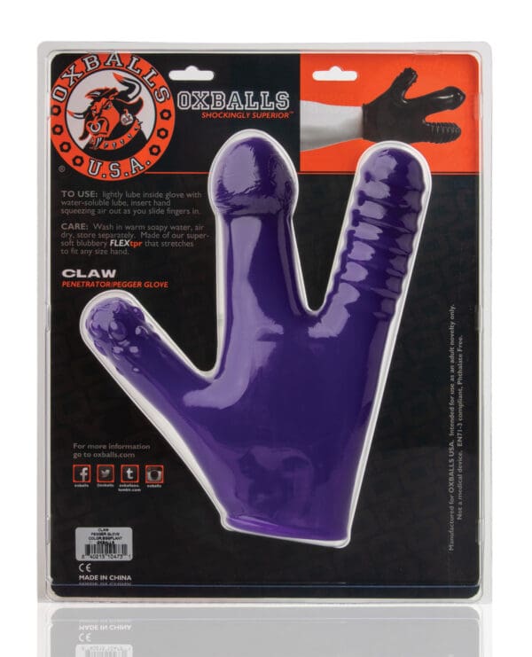 Oxballs Claw Glove - Eggplant - Image 4