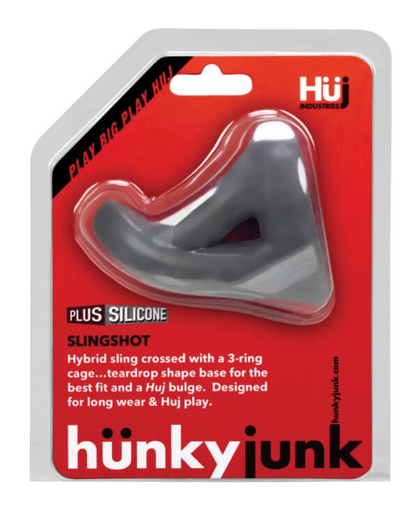 Hunky Junk Slingshot 3 Ring Teardrop - Stone - Image 3