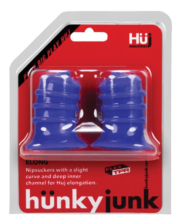 Hunky Junk Elong Nipsuckers - Cobalt - Image 3