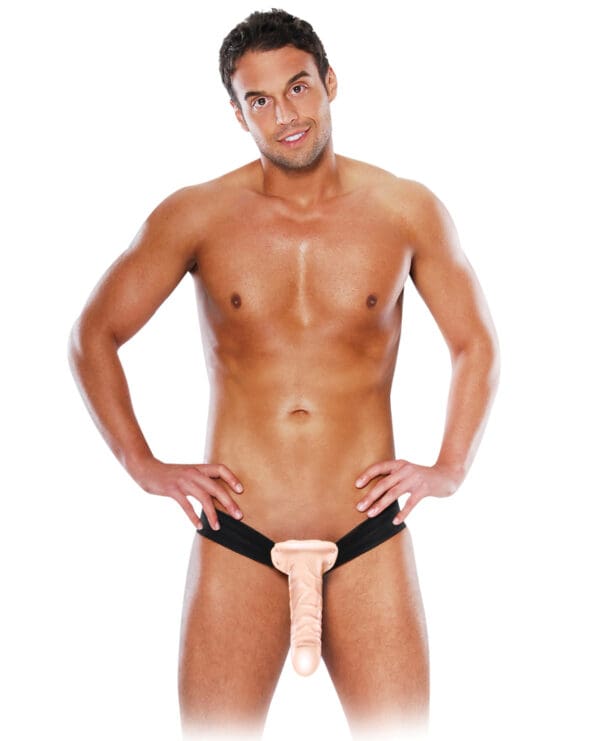 Fetish Fantasy Series 10" Hollow Strap On - Flesh - Image 3