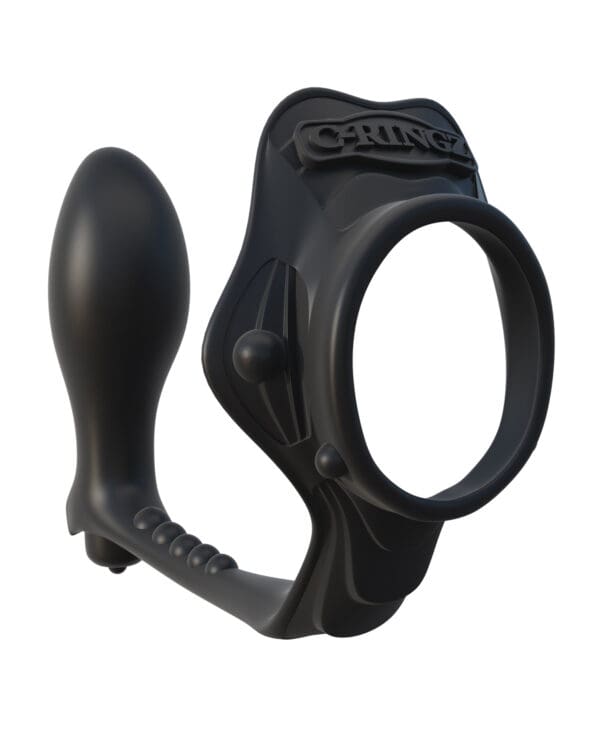 Fantasy C-Ringz Rock Hard Ass-Gasm Vibrating Ring - Black - Image 2
