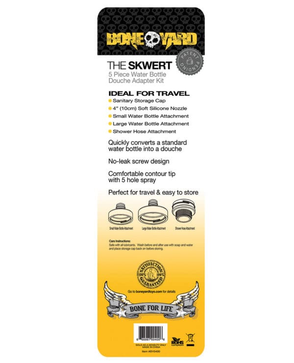 Boneyard Skwert 5 pc Water Bottle Douche Adaptor Kit - Image 2