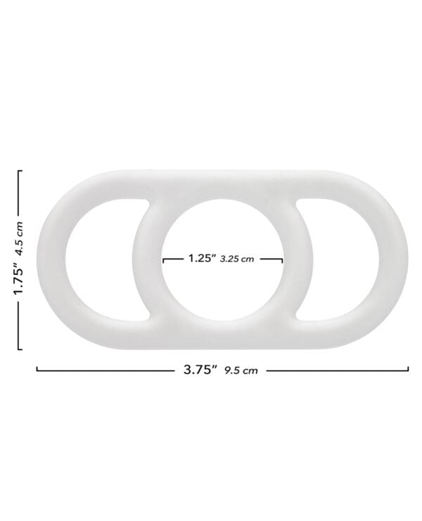 Alpha Liquid Silicone Commander Cock Ring - Natural - Image 3
