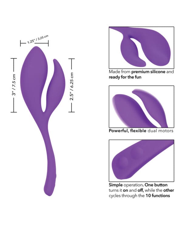 Mini Marvels Silicone Marvelous Climaxer - Purple - Image 5