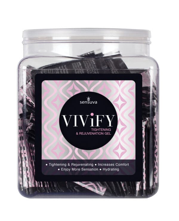 Vivify Tightening & Rejuvenation Gel - Tub of 100 Single Use Packet - Image 2