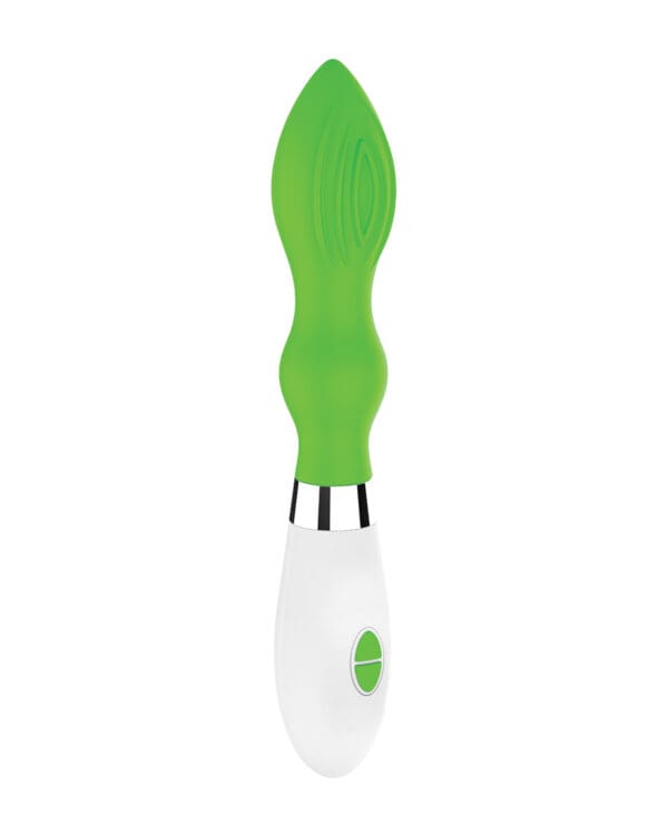 Shots Luminous Astraea Silicone 10 Speed Vibrator - Green - Image 3