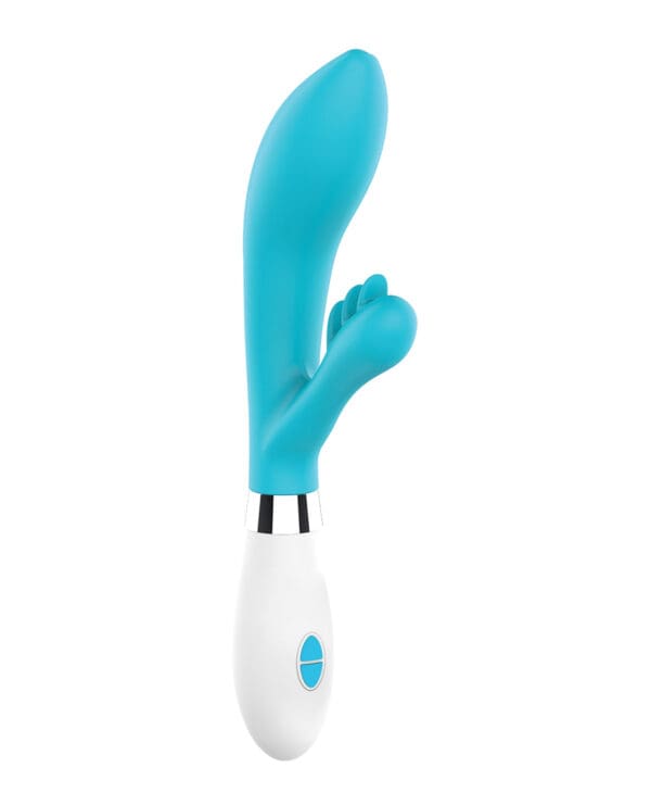 Shots Luminous Agave Silicone 10 Speed Rabbit - Turquoise - Image 3