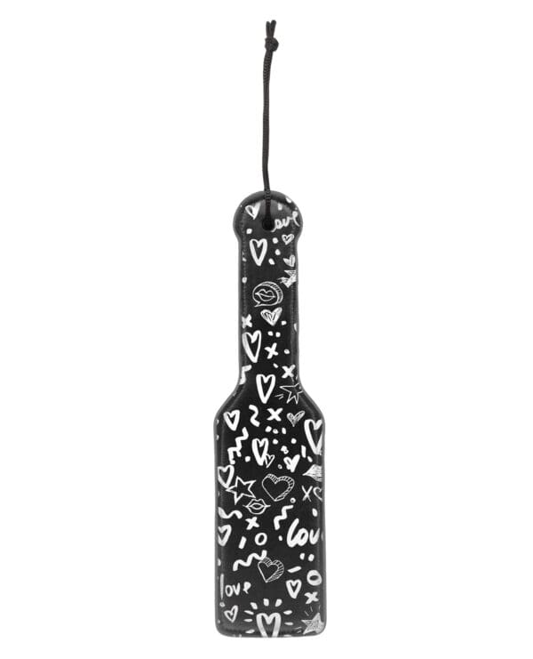 Shots Ouch Love Street Art Fashion Printed Paddle - Black - Image 2