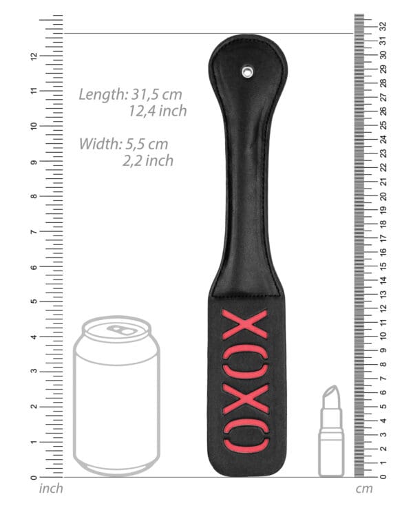 Shots Ouch XOXO Paddle - Black - Image 5