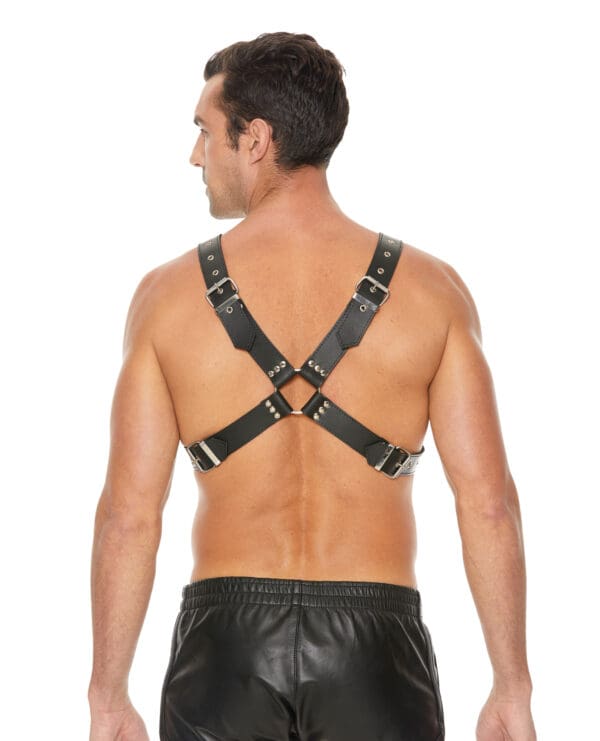 Shots Ouch Men's Large Buckle Harness - Black - Image 5