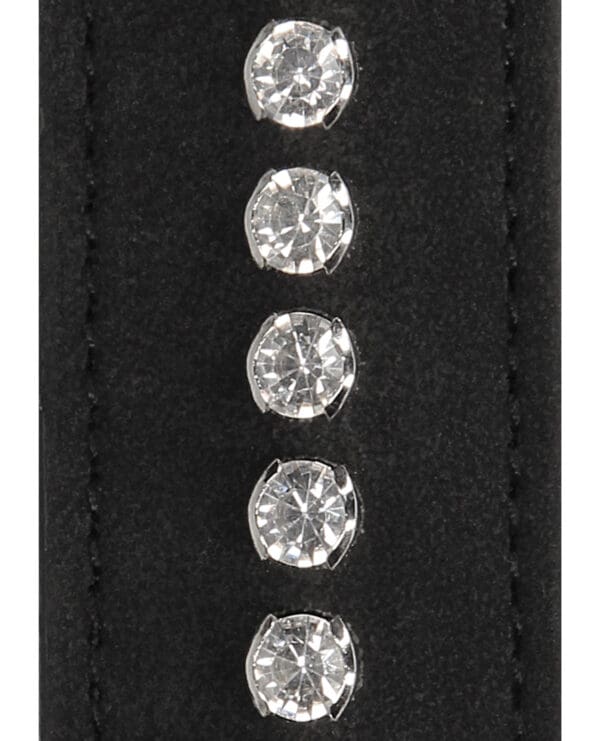 Shots Ouch Diamond Studded Eye Mask - Black - Image 5