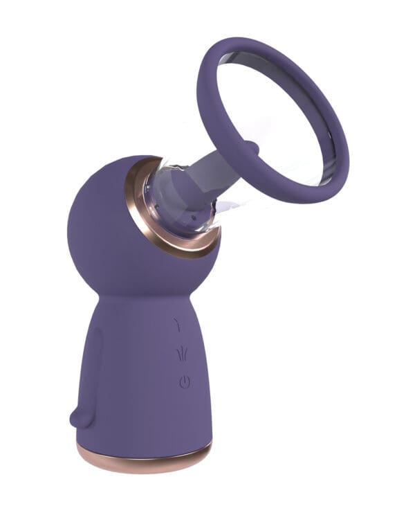 Shots Pumped Exquisite Rechargeable Vulva & Breast Pump - Purple - Image 2