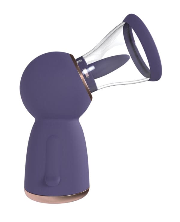 Shots Pumped Exquisite Rechargeable Vulva & Breast Pump - Purple - Image 3