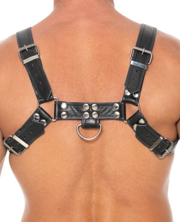 Shots Uomo Chest Bulldog Harness Large/XLarge - Black - Image 3