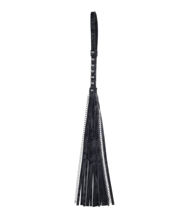 Sportsheets Velvet Noir Chain Flogger - Black - Image 2