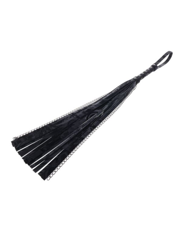Sportsheets Velvet Noir Chain Flogger - Black - Image 5
