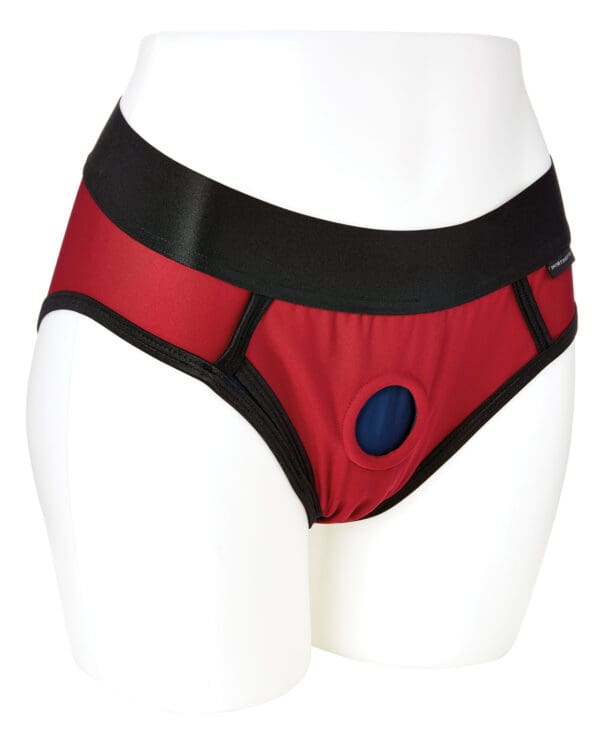 Sportsheets Em.Ex. Contour Harness XX-Large - Red - Image 2