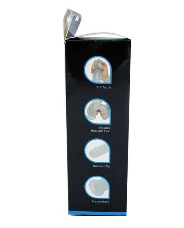 Get Lucky 8.5" Glow in the Dark Periwinkle Peen Dildo - Image 3