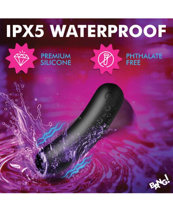 Bang! Flexible Silicone Bullet - Black - Image 5